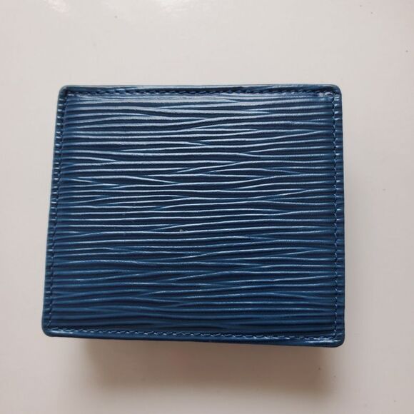 Louis Vuitton Blue Epi Porte Monnaie Coins Card Case Boite Box - Picture 4 of 14
